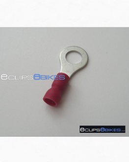 15 x Red 6.4mm Insulated Ring Crimp Connector Terminals 15 x Red 6.4mm Insulated Ring Crimp Connector Terminals